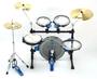 The bass drum is mounted in a way that defies all efforts to dislodge it